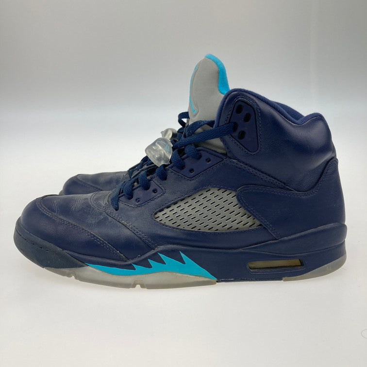 【中古品】【メンズ】 NIKE ナイキ 136027-405 AIR JORDAN 5 RETRO PRE-GRAPE エア ジョーダン 5 レトロ スニーカー 本体のみ（箱なし） 160-251019-WA-05-iwa サイズ：29 カラー：ネイビー系 万代Net店