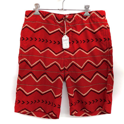 【中古品】【メンズ】 RADIALL ラディアル BUFFALO SHORTS RAD-15SS-PT018 バッファローショーツ ショートパンツ 短パン ボトムス ストリート系 153-250827-rs-06-fur サイズ：L カラー：レッド 万代Net店
