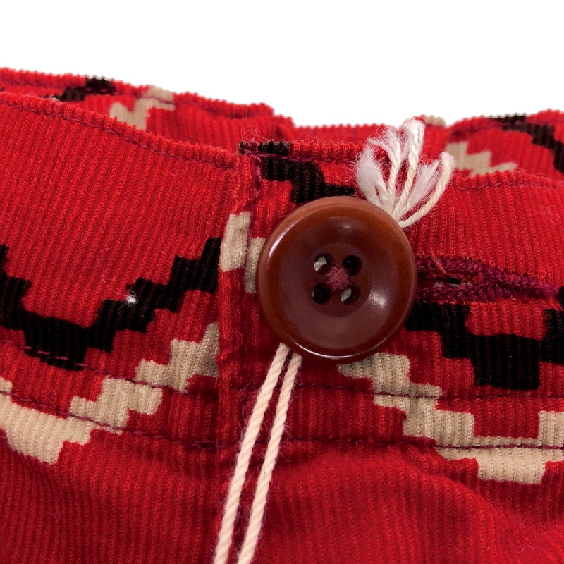 【中古品】【メンズ】 RADIALL ラディアル BUFFALO SHORTS RAD-15SS-PT018 バッファローショーツ ショートパンツ 短パン ボトムス ストリート系 153-250827-rs-06-fur サイズ：L カラー：レッド 万代Net店