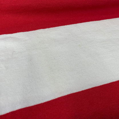 【中古品】【メンズ】 LANDS'END ランズエンド RUGBY SHIRT ラグビー シャツ トップス 長袖 146-260114-kh-02-izu サイズ：XL カラー：レッド×ホワイト 万代Net店