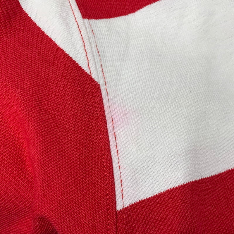 【中古品】【メンズ】 LANDS'END ランズエンド RUGBY SHIRT ラグビー シャツ トップス 長袖 146-260114-kh-02-izu サイズ：XL カラー：レッド×ホワイト 万代Net店