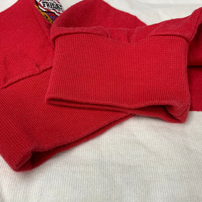 【中古品】【メンズ】 LANDS'END ランズエンド RUGBY SHIRT ラグビー シャツ トップス 長袖 146-260114-kh-02-izu サイズ：XL カラー：レッド×ホワイト 万代Net店