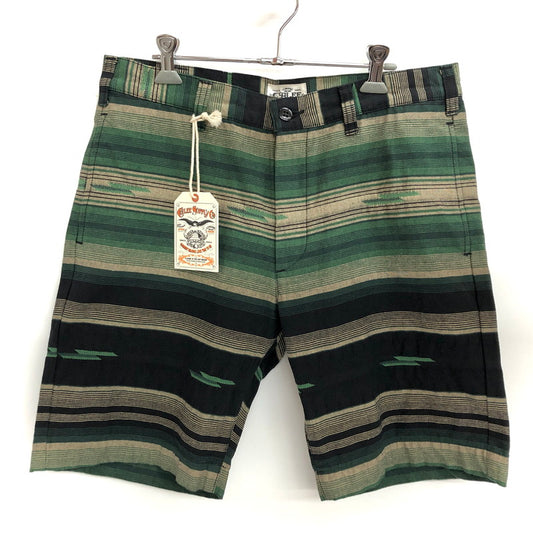 【中古品】【メンズ】 CALEE キャリー NATIVE BORDER SHORT PANTS CL-16ST044 ショートパンツ 短パン ボトムス ストリート系 153-250828-rs-04-fur サイズ：L カラー：グリーン 万代Net店