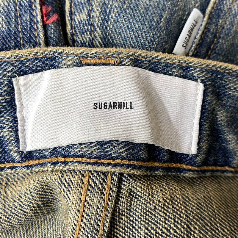 【中古品】【メンズ】 SUGARHILL シュガーヒル 25880409 DAMAGED MODERN DENIM PANTS WIDE CUT ダメージ モダン デニム パンツ ワイドカット ボトムス 151-260901-kh-07-izu サイズ：30 カラー：インディゴ系 万代Net店