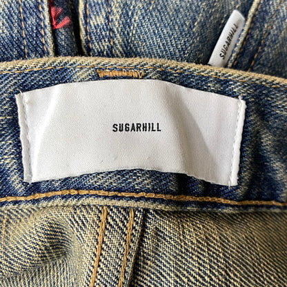 【中古品】【メンズ】 SUGARHILL シュガーヒル 25880409 DAMAGED MODERN DENIM PANTS WIDE CUT ダメージ モダン デニム パンツ ワイドカット ボトムス 151-260901-kh-07-izu サイズ：30 カラー：インディゴ系 万代Net店
