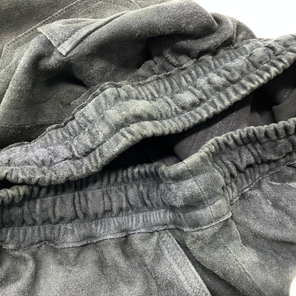 【中古品】【メンズ】 MAREA ERRE マレアエッレ GOAT SUEDE SHORTS ゴート スエード ショーツ ショートパンツ ボトムス 151-260901-kh-08-izu サイズ：S カラー：ブラック 万代Net店