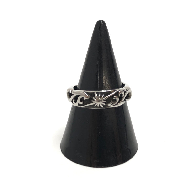 【中古品】【メンズ/レディース】 SAAD サード SUN SYMBOL RING サンシンボル 太陽神 リング 指輪 SUS316L アクセサリー 191-261016-rs-03-fur サイズ：表記なし(実寸：約11号) カラー：シルバー 万代Net店