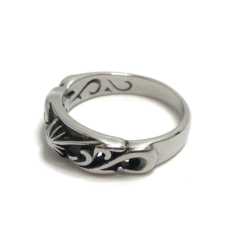 【中古品】【メンズ/レディース】 SAAD サード SUN SYMBOL RING サンシンボル 太陽神 リング 指輪 SUS316L アクセサリー 191-261016-rs-03-fur サイズ：表記なし(実寸：約11号) カラー：シルバー 万代Net店