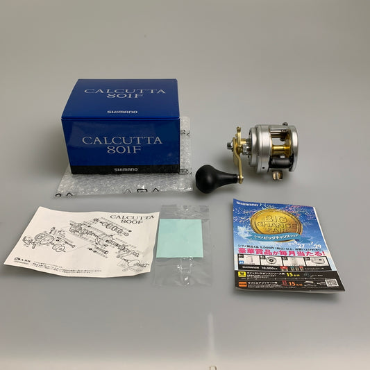 【現状渡し品】 SHIMANO シマノ １３カルカッタ 801F 釣具 ベイトリール 134-260722-AS-5-min 万代Net店