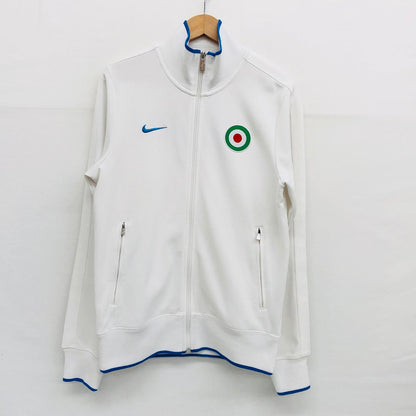 【中古品】【メンズ】 NIKE ナイキ ITALIAロゴ ジップジャージ 長袖 トップス 148-250110-hn-01-fur サイズ：S カラー：ホワイト/ブルー系 万代Net店