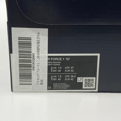 【中古品】【レディース】 NIKE ナイキ DZ4764-133 WMNS AIR FORCE 1 07 LV8 エア フォース スニーカー 160-251021-WA-04-iwa サイズ：27 カラー：グリーン ホワイト系 万代Net店