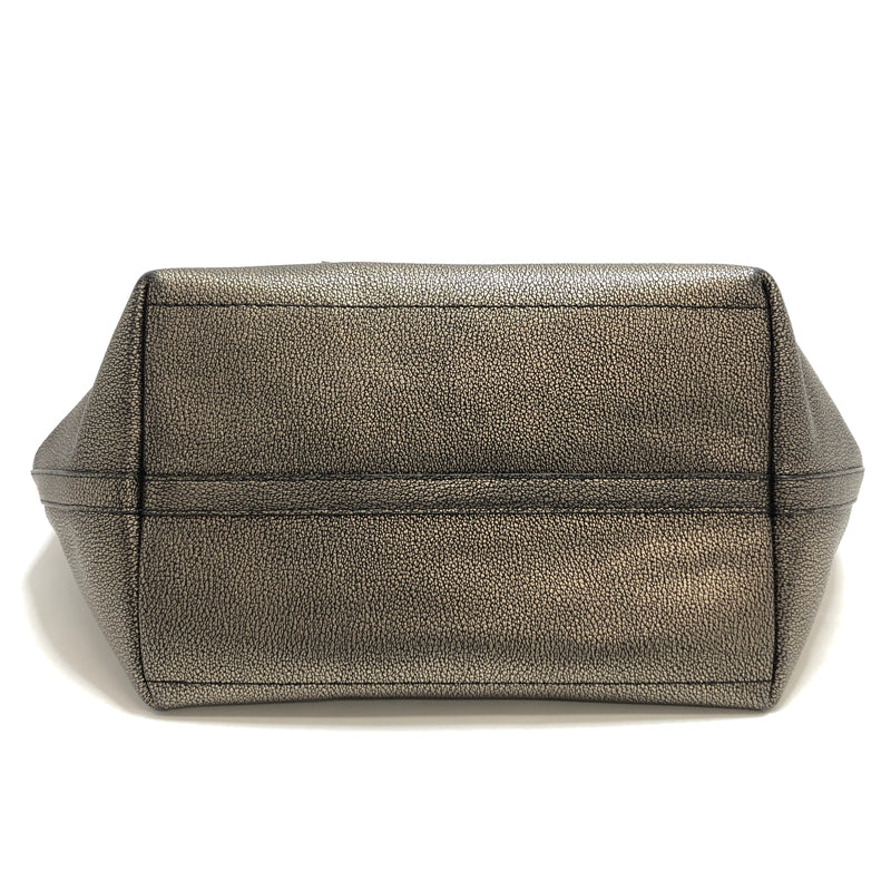 【中古品】【レディース】 COACH コーチ 33744 タクシー ジップ トップ トート トートバッグ 鞄 180-261016-rs-06-fur カラー：メタリックブロンズ 万代Net店