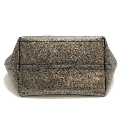 【中古品】【レディース】 COACH コーチ 33744 タクシー ジップ トップ トート トートバッグ 鞄 180-261016-rs-06-fur カラー：メタリックブロンズ 万代Net店