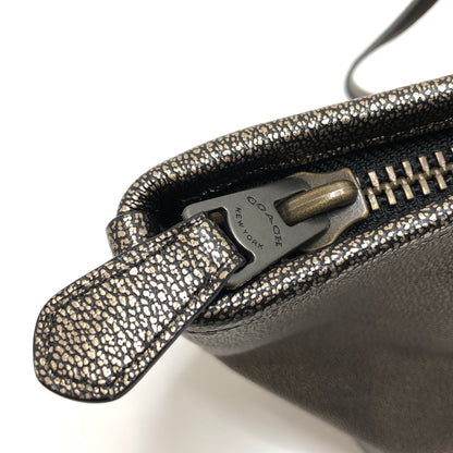 【中古品】【レディース】 COACH コーチ 33744 タクシー ジップ トップ トート トートバッグ 鞄 180-261016-rs-06-fur カラー：メタリックブロンズ 万代Net店