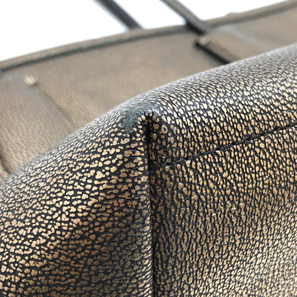 【中古品】【レディース】 COACH コーチ 33744 タクシー ジップ トップ トート トートバッグ 鞄 180-261016-rs-06-fur カラー：メタリックブロンズ 万代Net店