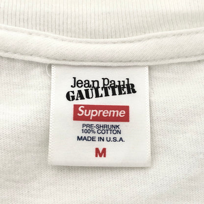 【現状渡し品】【メンズ】 SUPREME × JEAN PAUL GAULTIER シュプリーム ジャンポール・ゴルチエ S/S TEE 半袖 Tシャツ トップス 古着 149-261016-rs-07-fur サイズ：M カラー：ホワイト 万代Net店