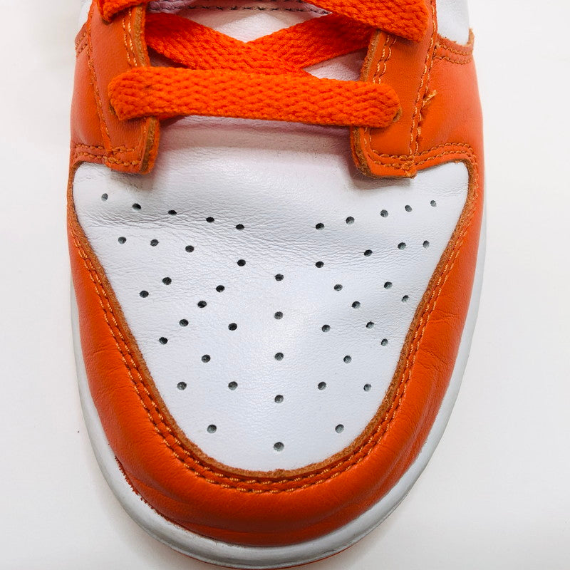 【現状渡し品】【メンズ】 NIKE ナイキ DUNK LOW SP "SYRACUSE" CU1726-101 ダンク ロー SP "シラキュース" スニーカー シューズ 靴 160-250828-hn-01-fur サイズ：26.5cm US 8.5 カラー：オレンジ/ホワイト 万代Net店