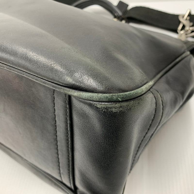 【現状渡し品】【メンズ】 COACH コーチ F70098 BEEKMAN BLACK LEATHER BRIEFCASE ビークマン ブラック レザー ブリーフケース ビジネスバッグ カバン 鞄 180-250112-mm-2-izu カラー：ブラック 黒 万代Net店