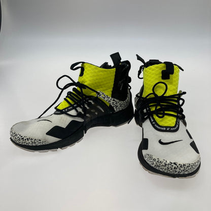 【中古品】【メンズ】 NIKE ナイキ AH7832-100 AIR PRESTO MID / ACRONYM WHITE/BLACK-DYNAMIC YELLOW 靴 スニーカー 本体のみ（箱なし） 160-251223-WA-11-iwa サイズ：28cm カラー：ホワイト ブラック イエロー 万代Net店