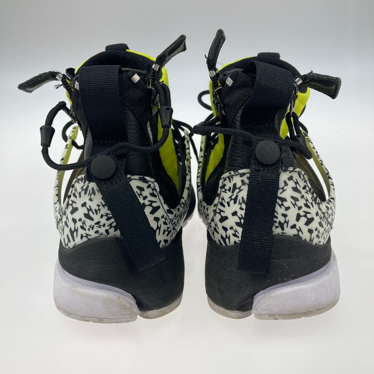 【中古品】【メンズ】 NIKE ナイキ AH7832-100 AIR PRESTO MID / ACRONYM WHITE/BLACK-DYNAMIC YELLOW 靴 スニーカー 本体のみ（箱なし） 160-251223-WA-11-iwa サイズ：28cm カラー：ホワイト ブラック イエロー 万代Net店