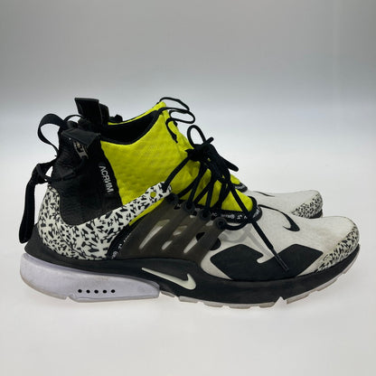 【中古品】【メンズ】 NIKE ナイキ AH7832-100 AIR PRESTO MID / ACRONYM WHITE/BLACK-DYNAMIC YELLOW 靴 スニーカー 本体のみ（箱なし） 160-251223-WA-11-iwa サイズ：28cm カラー：ホワイト ブラック イエロー 万代Net店