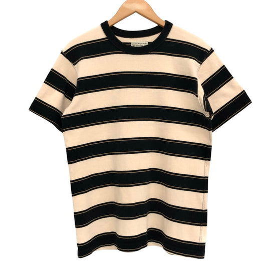 【中古品】【メンズ】 WESTRIDE ウエストライド BORDER S/S TEE ボーダー Tシャツ 半袖 トップス アメカジ系 145-250526-rs-05-fur サイズ：38 カラー：ブラック/ベージュ 万代Net店