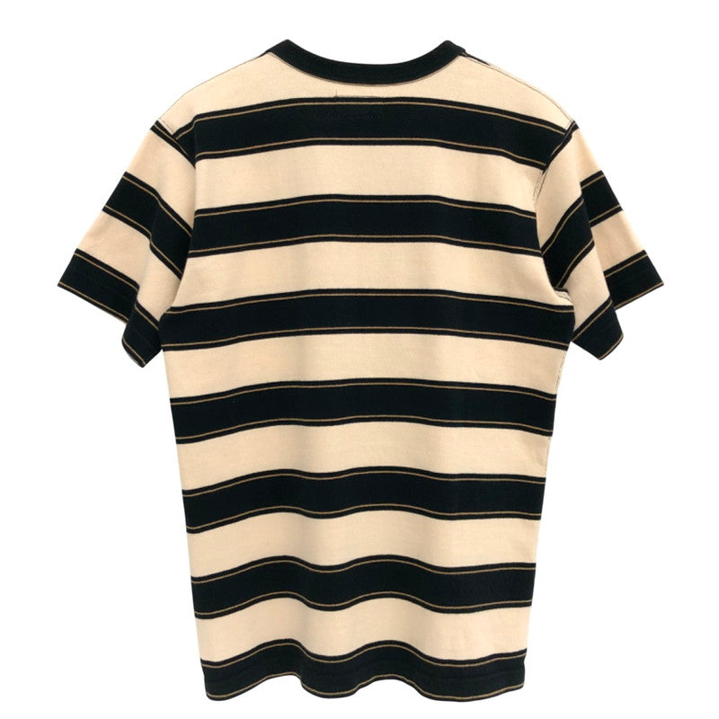 【中古品】【メンズ】 WESTRIDE ウエストライド BORDER S/S TEE ボーダー Tシャツ 半袖 トップス アメカジ系 145-250526-rs-05-fur サイズ：38 カラー：ブラック/ベージュ 万代Net店