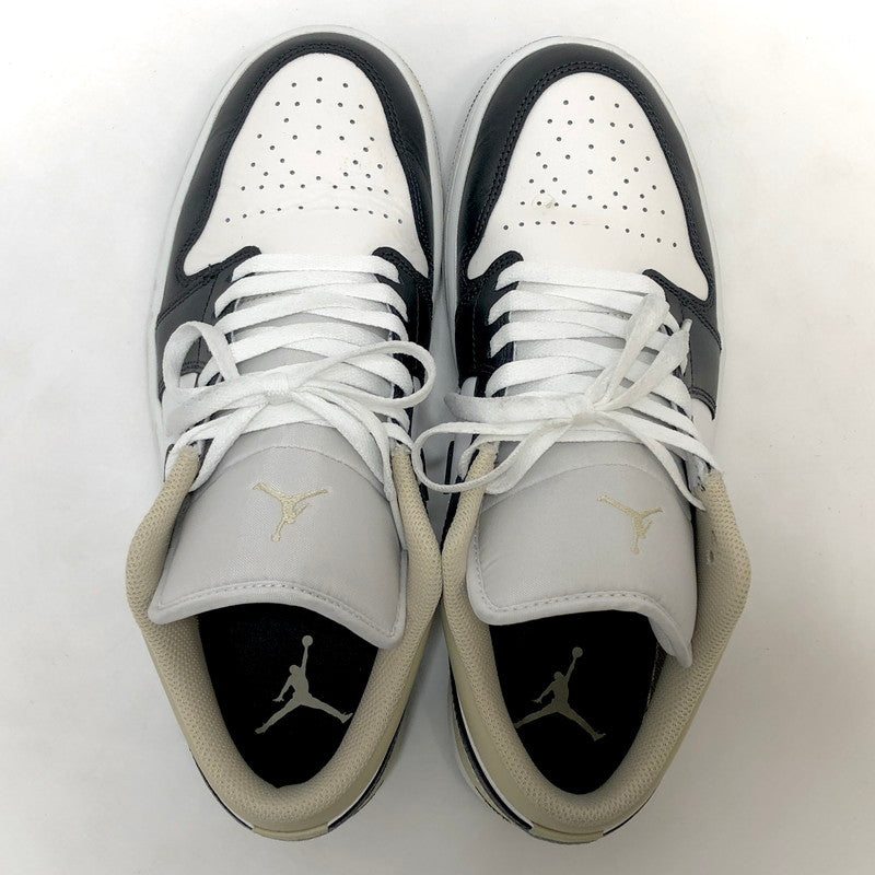 【中古品】【メンズ】 NIKE ナイキ Air Jordan 1 Low "Summit White/Off Noir" 553558-153 エアジョーダン ロー サミットホワイト オフノワール スニーカー シューズ 靴 160-260209-rs-04-fur サイズ：28.5cm US10.5 カラー：ホワイト/ブラック/ベージュ系 万代Net店