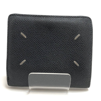 【現状渡し品】【レディース】 MAISON MARGIELA メゾンマルジェラ 4-STITCH BI-FOLD WALLET SA3UI0007 二つ折り財布 コンパクトウォレット 200-260507-rs-03-fur カラー：ブラック 万代Net店
