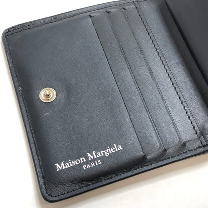 【現状渡し品】【レディース】 MAISON MARGIELA メゾンマルジェラ 4-STITCH BI-FOLD WALLET SA3UI0007 二つ折り財布 コンパクトウォレット 200-260507-rs-03-fur カラー：ブラック 万代Net店
