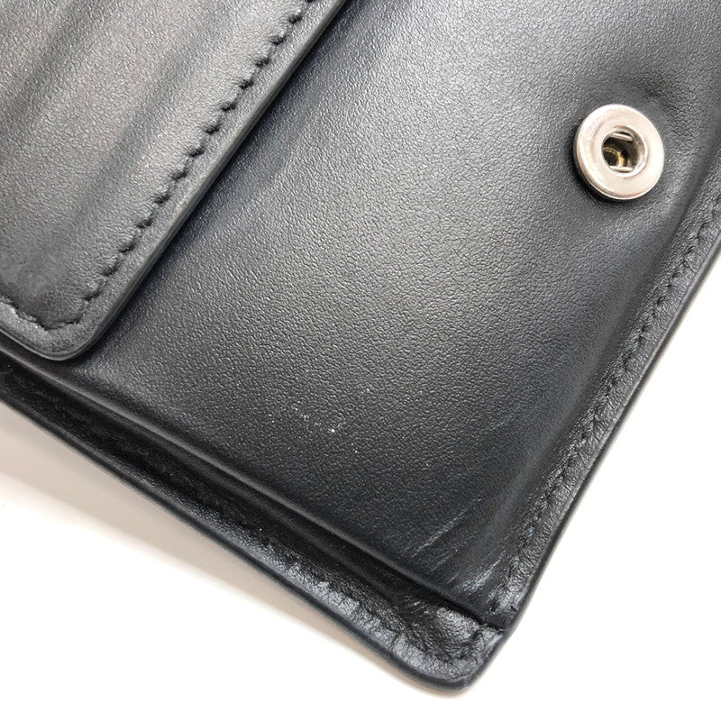 【現状渡し品】【レディース】 MAISON MARGIELA メゾンマルジェラ 4-STITCH BI-FOLD WALLET SA3UI0007 二つ折り財布 コンパクトウォレット 200-260507-rs-03-fur カラー：ブラック 万代Net店