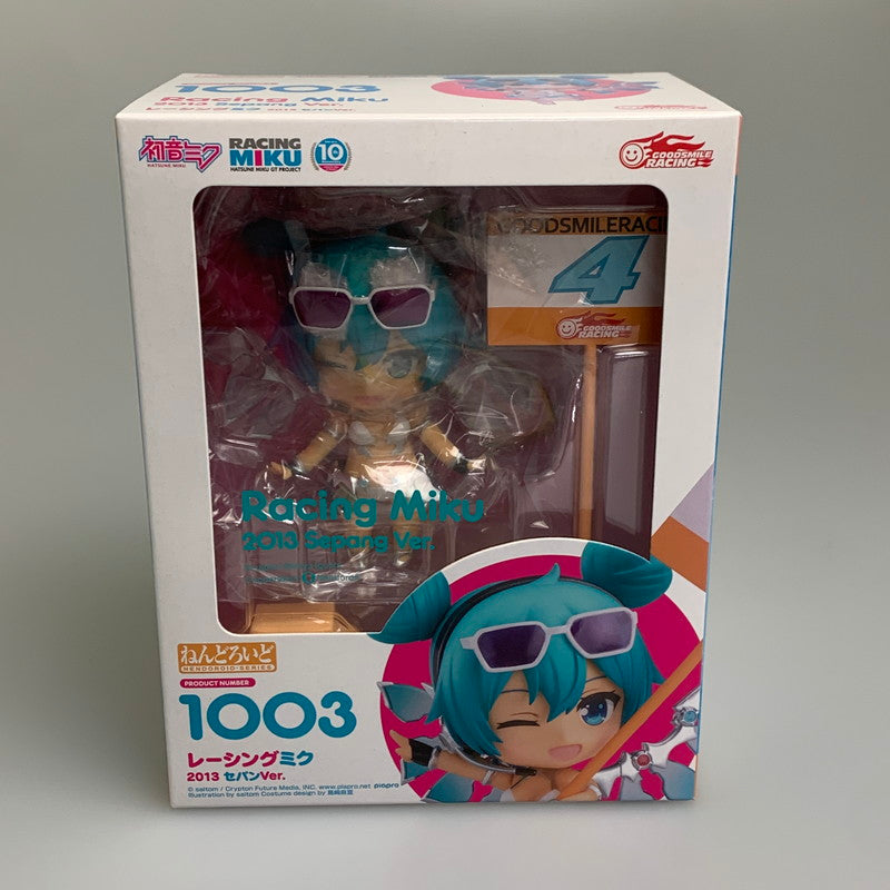 【中古品】 ねんどろいど キャラクターボーカルシリーズ01 初音ミク 初音ミク GTプロジェクト レーシングミク 2013 セパンVer. 美少女 フィギュア 053-260831-hu-13-min 万代Net店