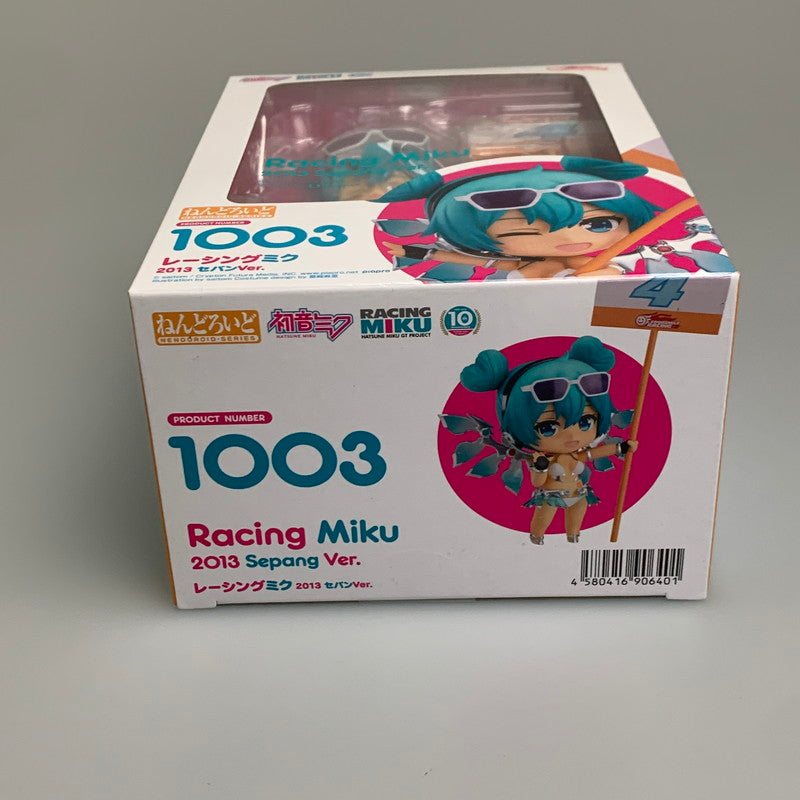 【中古品】 ねんどろいど キャラクターボーカルシリーズ01 初音ミク 初音ミク GTプロジェクト レーシングミク 2013 セパンVer. 美少女 フィギュア 053-260831-hu-13-min 万代Net店