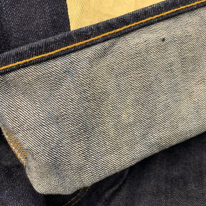【中古品】【メンズ】 LOT2013 シンチバック 大黒 DOUBLE KNEE PAINT DENIM PANTS ダブルニー ペイント デニム パンツ 156-260302-kh-12-izu サイズ：40×35 カラー：インディゴ 万代Net店
