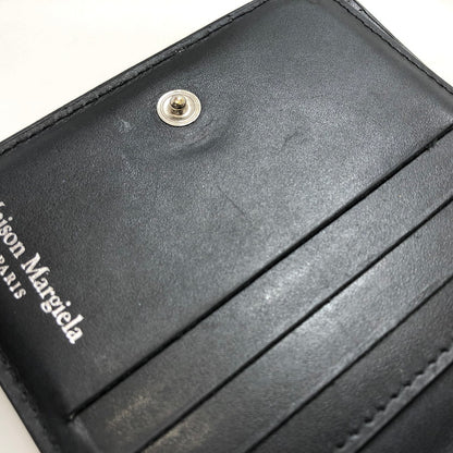 【現状渡し品】【レディース】 MAISON MARGIELA メゾンマルジェラ 4-STITCH BI-FOLD WALLET SA3UI0007 二つ折り財布 コンパクトウォレット 200-260507-rs-03-fur カラー：ブラック 万代Net店