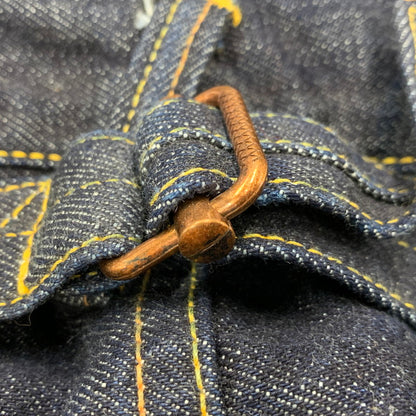 【中古品】【メンズ】 LOT2013 シンチバック 大黒 DOUBLE KNEE PAINT DENIM PANTS ダブルニー ペイント デニム パンツ 156-260302-kh-12-izu サイズ：40×35 カラー：インディゴ 万代Net店