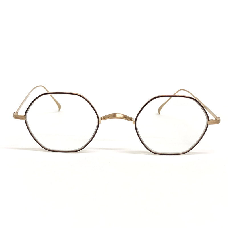 【中古品】【レディース】 金子眼鏡 VINTAGE KANEKO OPTICAL HEXAGONAL GLASSES KV-103L BRWG ヘキサゴナルグラス 度入り メガネ アクセサリー 203-260507-rs-06-fur サイズ：47ロ22-142 カラー：BRWG 万代Net店