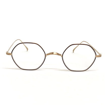 【中古品】【レディース】 金子眼鏡 VINTAGE KANEKO OPTICAL HEXAGONAL GLASSES KV-103L BRWG ヘキサゴナルグラス 度入り メガネ アクセサリー 203-260507-rs-06-fur サイズ：47ロ22-142 カラー：BRWG 万代Net店