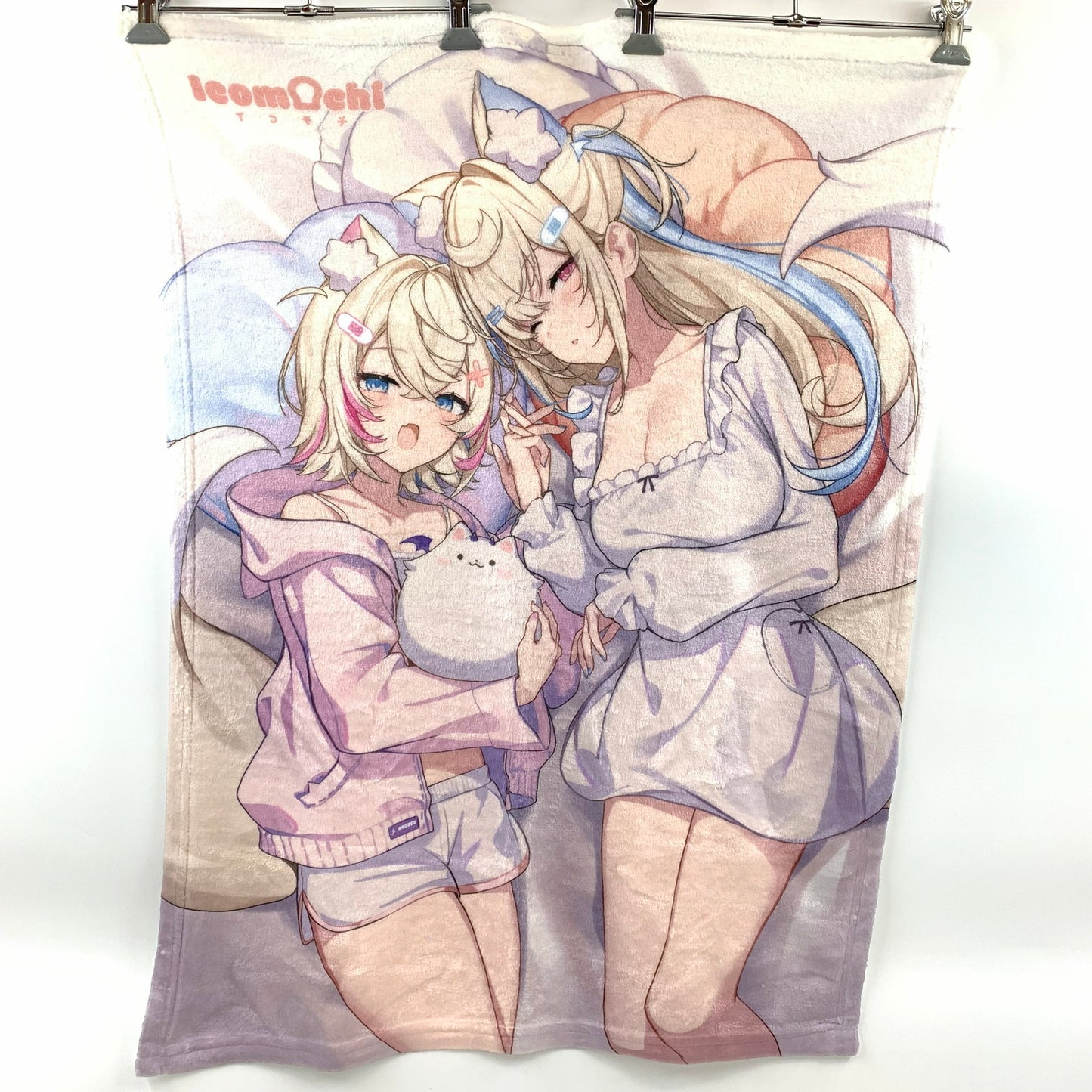 【中古美品】 ホロライブEN FUWAMOCO フワモコ ブランケット おもちゃ 054-250830-ko-02-fur 万代Net店