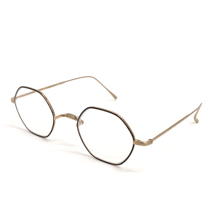 【中古品】【レディース】 金子眼鏡 VINTAGE KANEKO OPTICAL HEXAGONAL GLASSES KV-103L BRWG ヘキサゴナルグラス 度入り メガネ アクセサリー 203-260507-rs-06-fur サイズ：47ロ22-142 カラー：BRWG 万代Net店
