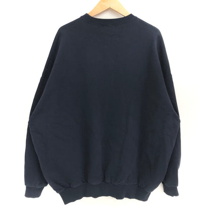 【中古品】【メンズ】 KEBOZ ケボズ FRONT LOGO CREWNECK SWEATSHIRT スウェット トレーナー 長袖 トップス 142-260507-rs-05-fur サイズ：XL カラー：ネイビー 万代Net店