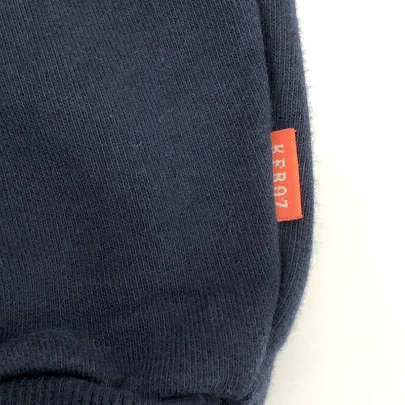 【中古品】【メンズ】 KEBOZ ケボズ FRONT LOGO CREWNECK SWEATSHIRT スウェット トレーナー 長袖 トップス 142-260507-rs-05-fur サイズ：XL カラー：ネイビー 万代Net店