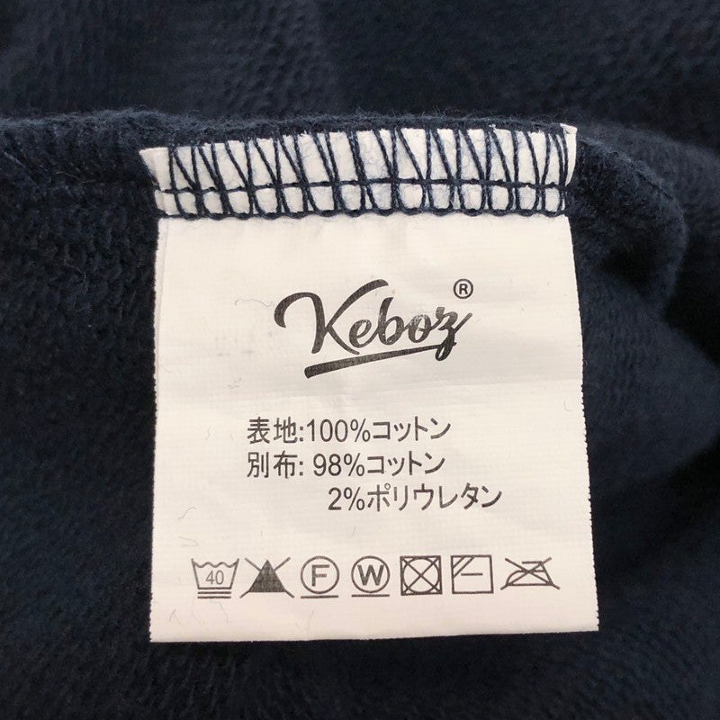 【中古品】【メンズ】 KEBOZ ケボズ FRONT LOGO CREWNECK SWEATSHIRT スウェット トレーナー 長袖 トップス 142-260507-rs-05-fur サイズ：XL カラー：ネイビー 万代Net店