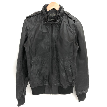 【現状渡し品】【メンズ】 HYSTERIC GLAMOUR LEATHER JACKET 4LB-1282 ピッグレザージャケット ライダース 豚革 アウター 140-260507-rs-04-fur サイズ：M カラー：ブラック 万代Net店