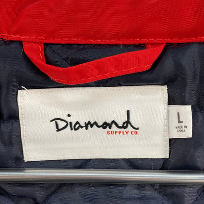 【中古品】【メンズ】 DIAMOND SUPPLY CO. HOODED QUILTING JACKET 142-260125-WA-08-iwa サイズ：L カラー：レッド 万代Net店