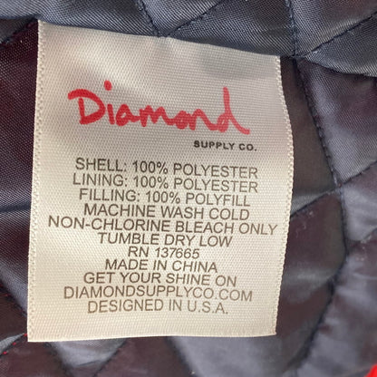 【中古品】【メンズ】 DIAMOND SUPPLY CO. HOODED QUILTING JACKET 142-260125-WA-08-iwa サイズ：L カラー：レッド 万代Net店
