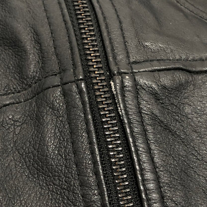 【現状渡し品】【メンズ】 HYSTERIC GLAMOUR LEATHER JACKET 4LB-1282 ピッグレザージャケット ライダース 豚革 アウター 140-260507-rs-04-fur サイズ：M カラー：ブラック 万代Net店