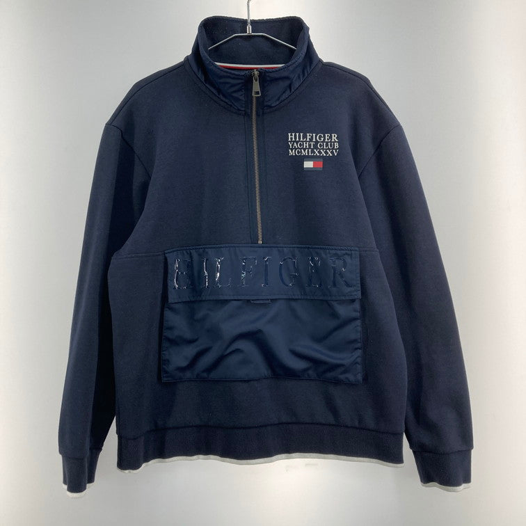 【中古品】【メンズ】 TOMMY HILFIGER トミーヒルフィガー MW14053 スウェット 147-260125-WA-09-iwa サイズ：M カラー：ネイビー 万代Net店