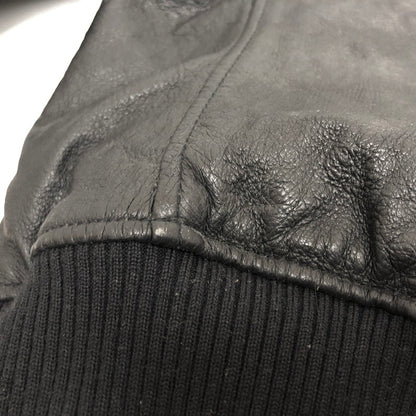 【現状渡し品】【メンズ】 HYSTERIC GLAMOUR LEATHER JACKET 4LB-1282 ピッグレザージャケット ライダース 豚革 アウター 140-260507-rs-04-fur サイズ：M カラー：ブラック 万代Net店