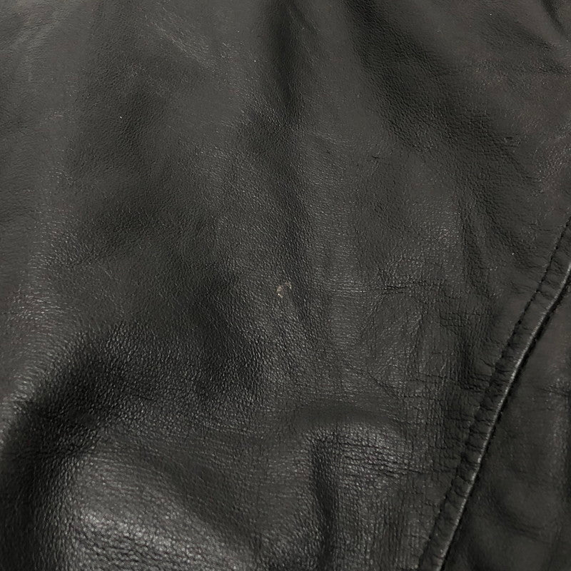 【現状渡し品】【メンズ】 HYSTERIC GLAMOUR LEATHER JACKET 4LB-1282 ピッグレザージャケット ライダース 豚革 アウター 140-260507-rs-04-fur サイズ：M カラー：ブラック 万代Net店